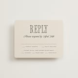 "Riviera" - RSVP Cards in Linen by Kelly Schmidt - Front