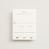 "Boulevard" - RSVP Cards in Moss by Megan Davis - Front