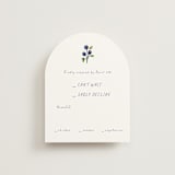 "Blue Bells" - RSVP Cards in Cornflower by Mere Paper - Front