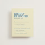 "Sienna" - RSVP Cards in Skyblue by Ellen Schlegelmilch - Front