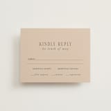 "Fero" - RSVP Cards in Blush by Pati Cascino - Front