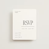 "Modern Space" - RSVP Cards in Cloud by Ashlee Townsend - Front