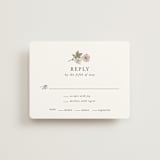 "Vintage Roses" - RSVP Cards in Snow by Tara Grangroth - Front