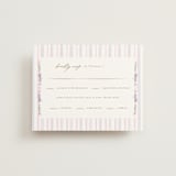 "Vintage Whimsy" - RSVP Cards in Peony by Corinne Malesic - Front
