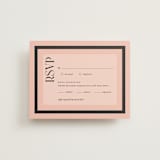 "Elance" - RSVP Cards in Onyx by Eric Clegg - Front