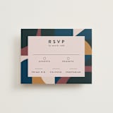 "Abstract Jewels" - RSVP Cards in Noir by Maria Alou - Front