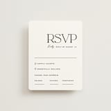 "Casual" - RSVP Cards in Pearl by Owl and Toad - Front