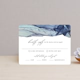 "Slate" - RSVP Cards in Blue Jasper by Erin Deegan - Front