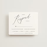 "Crescendo" - RSVP Cards in Snow by Griffinbell Paper Co. - Front