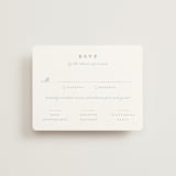 "Bow Frame" - RSVP Cards in Lagoon by Leah Bisch - Front