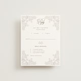 "vintage flourishes" - RSVP Cards in Natural by BR Designs - Front