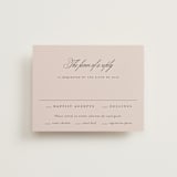 "Arch Monogram" - RSVP Cards in Dusty Rose by Kelly Schmidt - Front