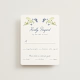 "Wildflower Romance" - RSVP Cards in Ivory by frau brandt - Front