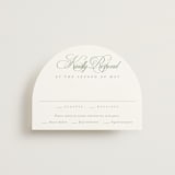 "Chic Script" - RSVP Cards in Garden by Kelly Schmidt - Front