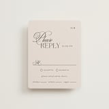 "Sibonie" - RSVP Cards in Ivory by Melanie Kosuge - Front