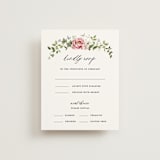 "Ornate" - RSVP Cards in Peony by Sarah Knight - Front