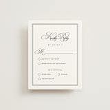 "Black Tie Elegance" - RSVP Cards in Tuxedo by Nicoletta Savod - Front