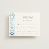 "Almafi" - RSVP Cards in Cerulean by Itsy Belle Studio - Front