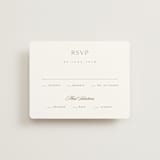 "Classic decorum" - RSVP Cards in Golden by Stacey Meacham - Front