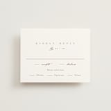 "Whimsy" - RSVP Cards in Latte by Cara Scott - Front