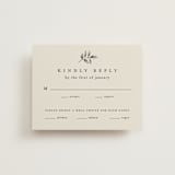 "White Oak" - RSVP Cards in Dove by Amy Kross - Front