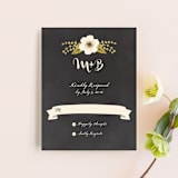 "Plentiful Blossoms" - RSVP Cards in Soft Peach by Faith Harlow - Front