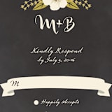 "Plentiful Blossoms" - RSVP Cards in Soft Peach by Faith Harlow - Detail