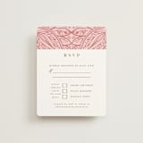 "AMAYA" - RSVP Cards in Blush by Kanika Mathur - Front