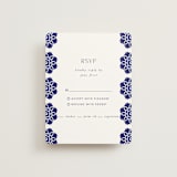 "Topkapi" - RSVP Cards in Cobalt by Nazia Hyder - Front