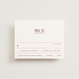 "Double Happiness Seal" - RSVP Cards in Carmine by Lori James - Front
