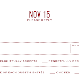 "Double Happiness Seal" - RSVP Cards in Carmine by Lori James - Detail