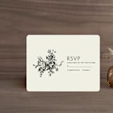 "Elegance Illustrated" - RSVP Cards in Beige by Phrosné Barwood - Front