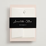 "Estate" - RSVP Cards in Blush by Kim Dietrich Elam - Assembled with Belly Band