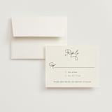 "Estate" - RSVP Cards in Blush by Kim Dietrich Elam - RSVP with Envelope