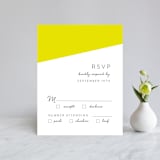 "Metropolitan Romance" - RSVP Cards in Daffodil by Makewells - Front