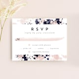 "artful celebration" - RSVP Cards in Blush by Qing Ji - Front
