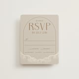 "Deco Garden" - RSVP Cards in Dusk by GeekInk Design - Front