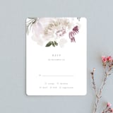 "romantic bouquet" - RSVP Cards in Plum by Phrosné Barwood - Front