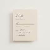 "Modernline" - RSVP Cards in Cotton by April Astudillo - Front