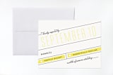"On A Slant" - RSVP Cards in Sunshine by Alaina Cherup - Front