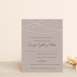 "Lavish" - RSVP Cards in Chalkboard by Design Lotus - Front