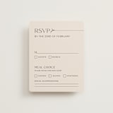 "Convergence" - RSVP Cards in Cream by Annie Lowe - Front