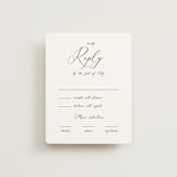 "Poem" - RSVP Cards in Snow by Maja Cunningham - Front