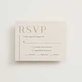 "Left Stack" - RSVP Cards in Vanilla by Alethea and Ruth - Front