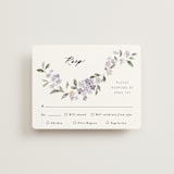 "Sweeping Vine" - RSVP Cards in Periwinkle by Itsy Belle Studio - Front