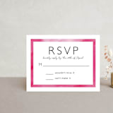 "Skyline -New York" - RSVP Cards in Magenta by Laura Condouris - Front