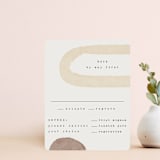 "Minimalist Shapes" - RSVP Cards in Natural by Heather Cairl - Front