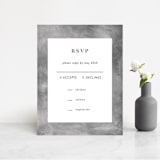 "set in stone" - RSVP Cards in Granite by raven erebus - Front