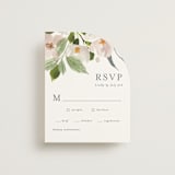 "petal toss" - RSVP Cards in Cream by Angela Marzuki - Front