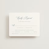 "Empire" - RSVP Cards in Dusty Blue by Jennifer Postorino - Front